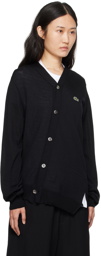Comme des Garçons Shirt Black Lacoste Edition Cardigan