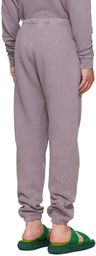 Les Tien Purple Cotton Lounge Pants