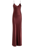 Nili Lotan Cami Silk Gown Red