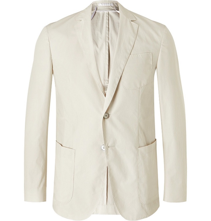 Photo: Hugo Boss - Nolvay Slim-Fit Cotton Suit Jacket - Neutrals