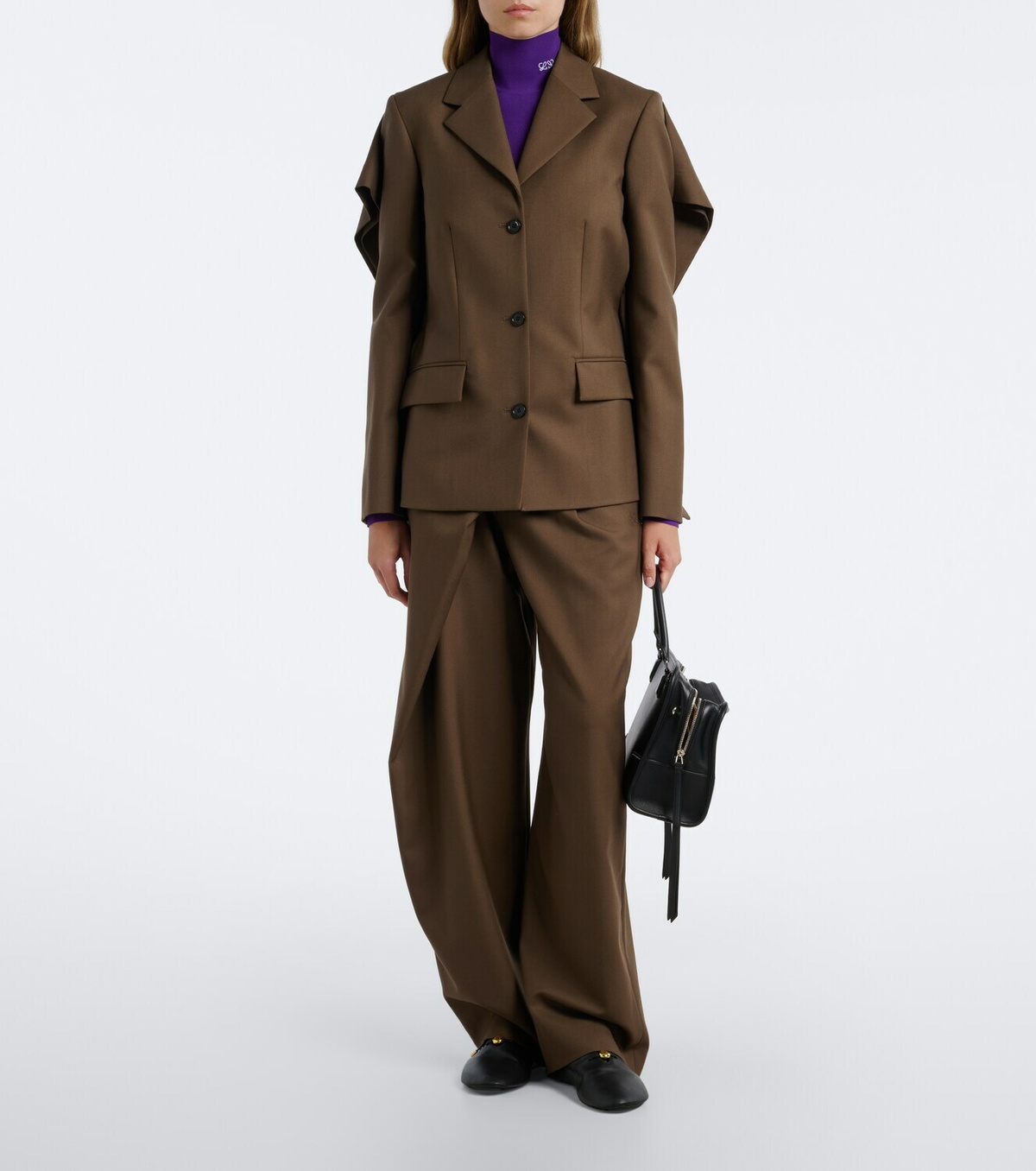 Loewe Caped wool blazer
