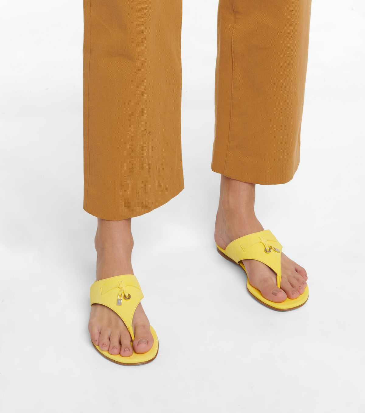 Loro Piana - Summer Charms suede thong sandals