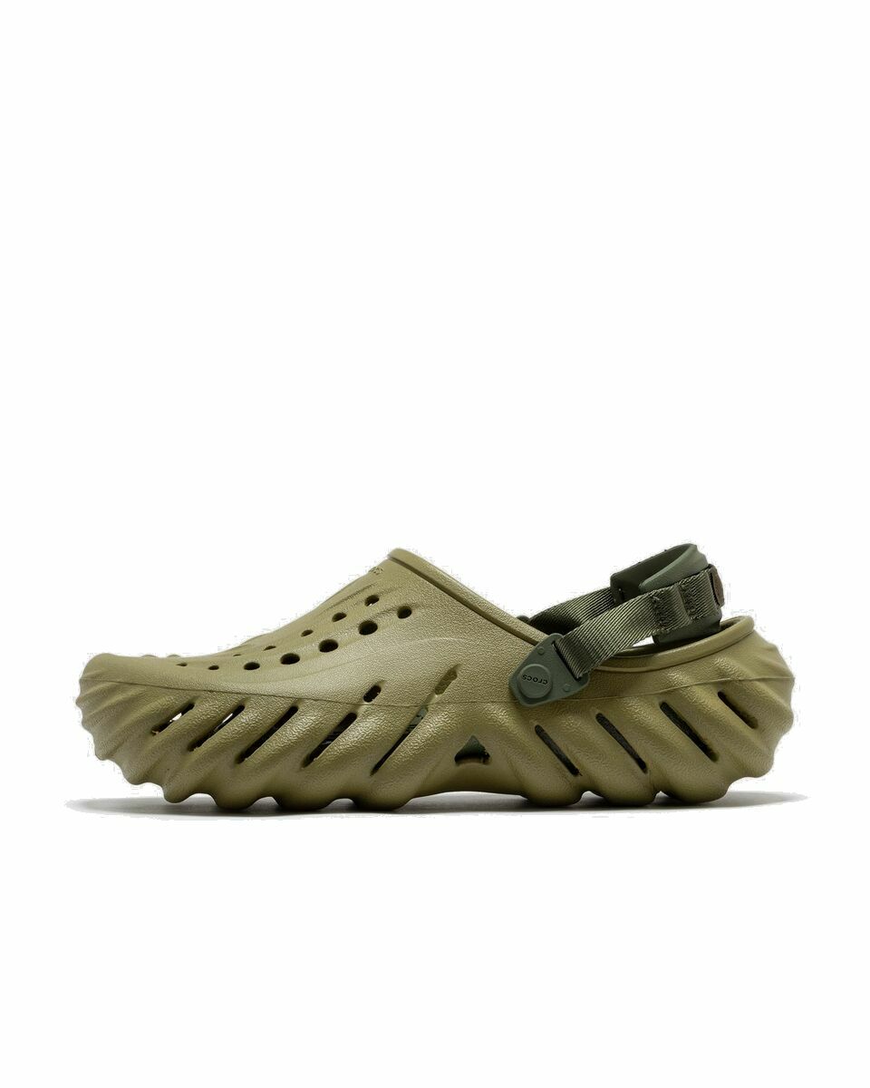 Photo: Crocs Echo Clog Green - Mens - Sandals & Slides