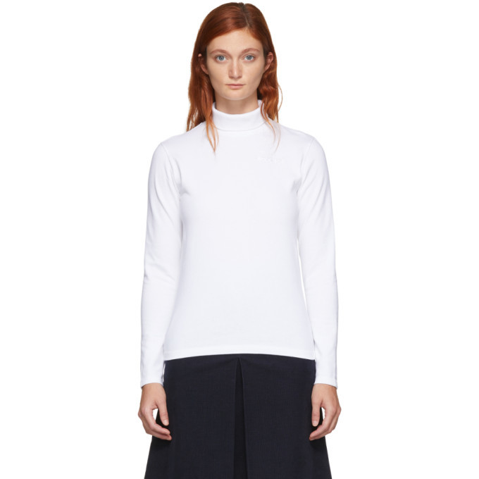 Maison Kitsune White Kool Fox Turtleneck Maison Kitsune