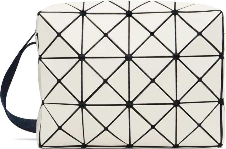 Photo: BAO BAO ISSEY MIYAKE Off-White Cuboid Bag