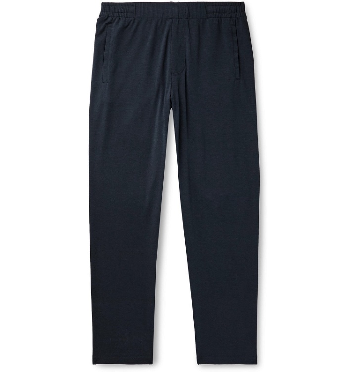 Photo: Hamilton and Hare - Stretch Lyocell-Blend Jersey Pyjama Trousers - Blue