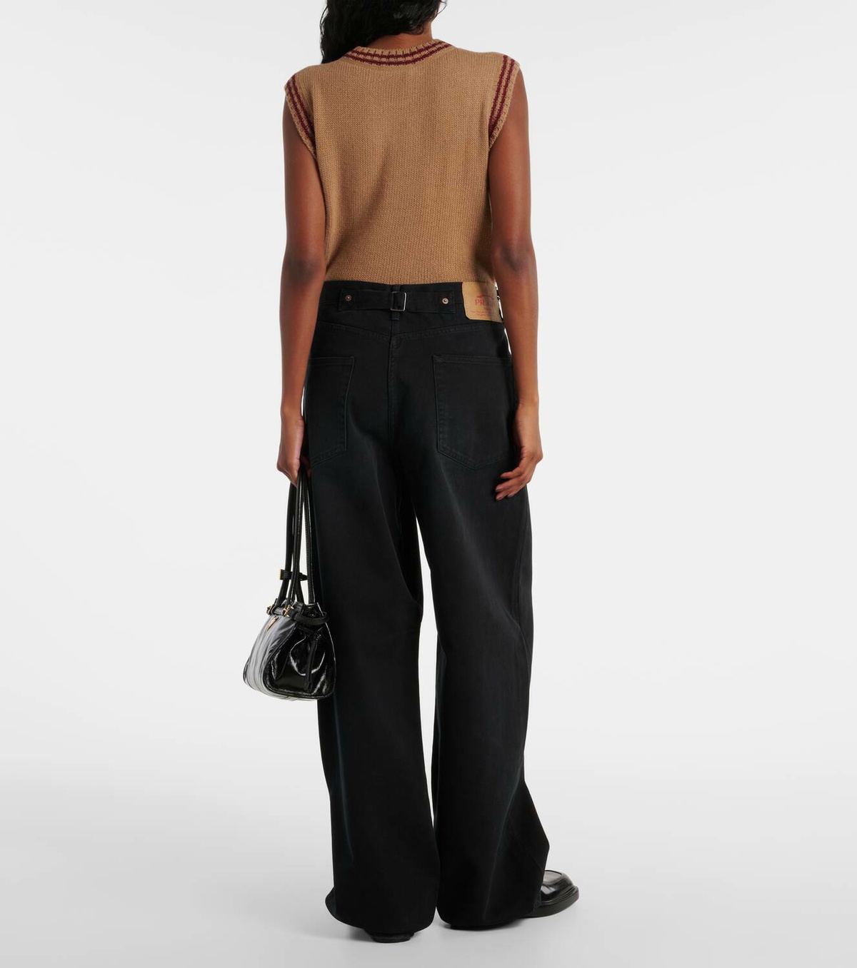 Prada High-rise wide-leg jeans Prada
