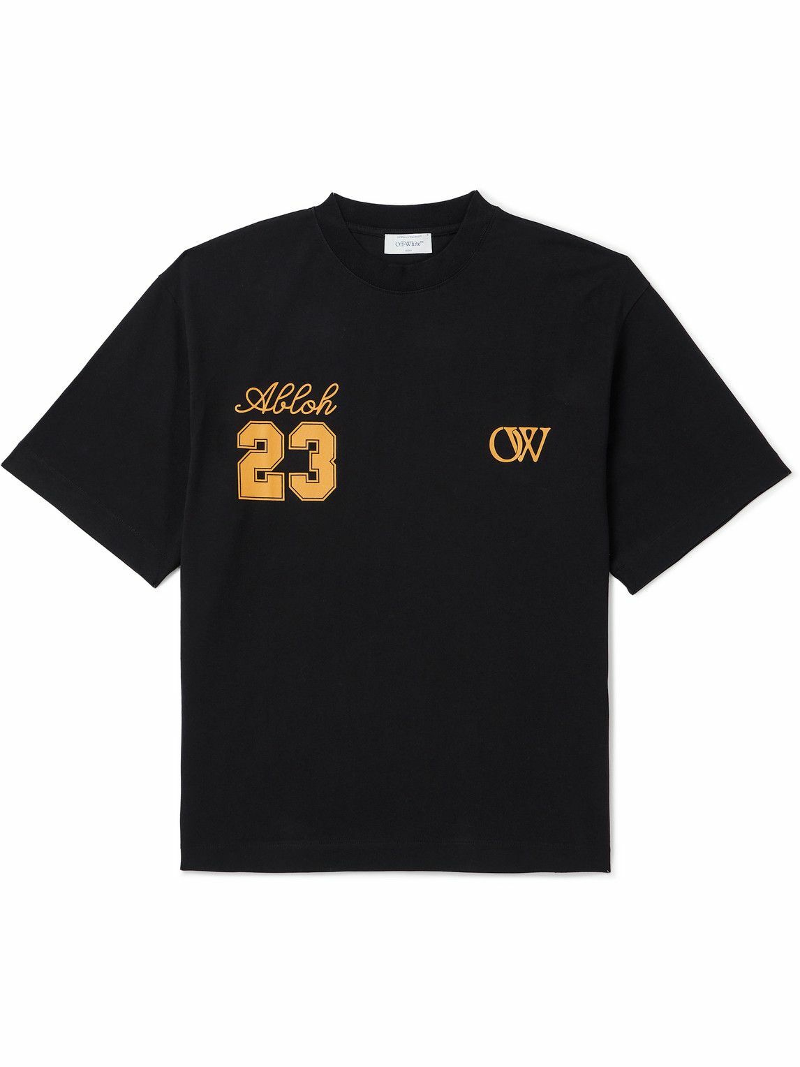 Off-White - Skate Logo-Print Cotton-Jersery T-Shirt - Black