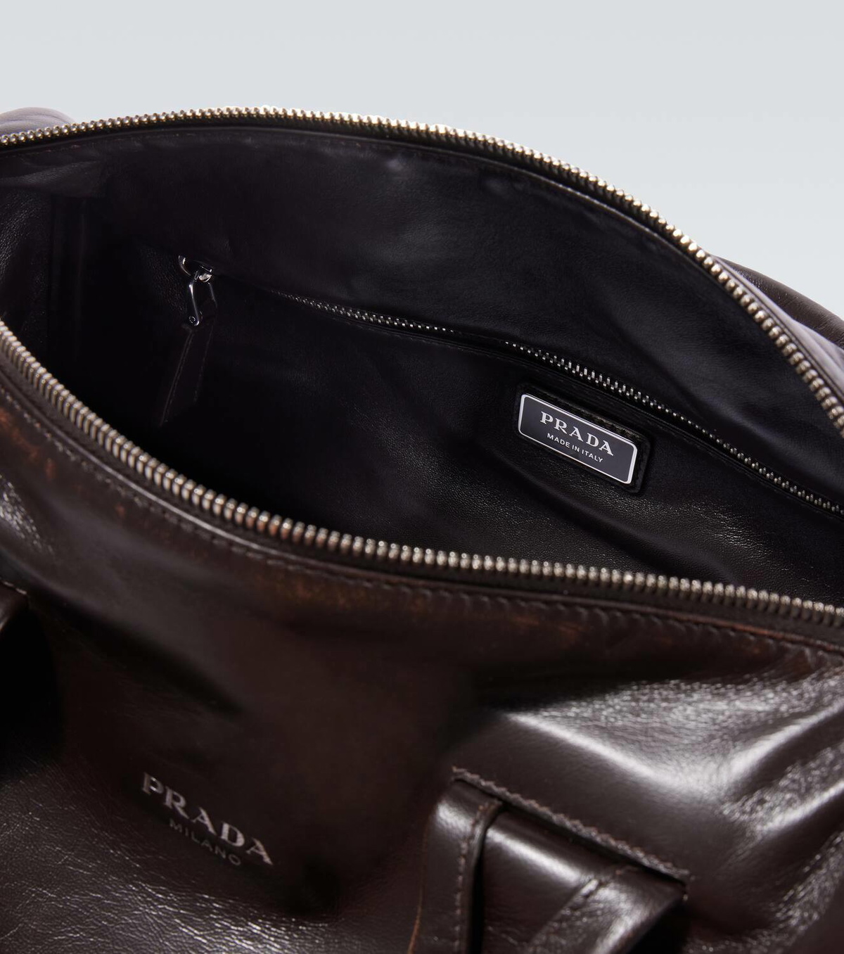 Prada Small leather duffel bag