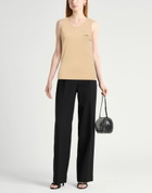 Msgm Womens Tank top in Beige