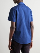La Paz - Panama Convertible-Collar Striped Textured-Cotton Shirt - Unknown