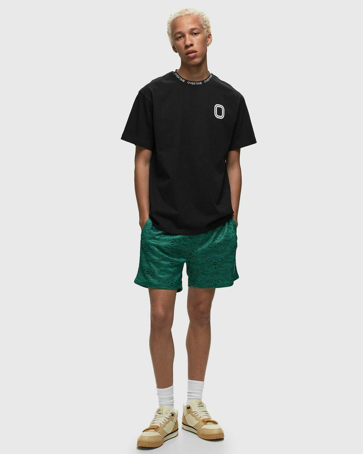 Overtime Rib Tee Black Shortsleeves