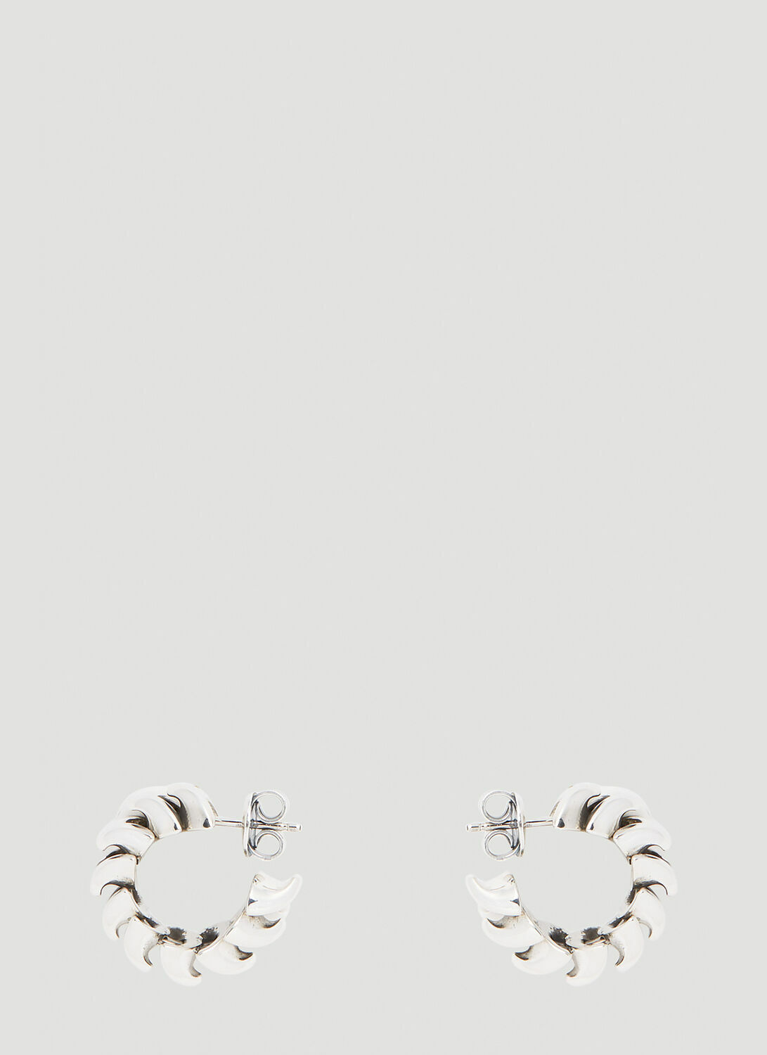 Bottega Veneta Twisted Hoop Earrings