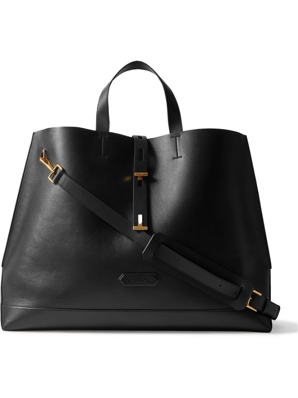 Photo: TOM FORD - Leather Tote Bag - Black