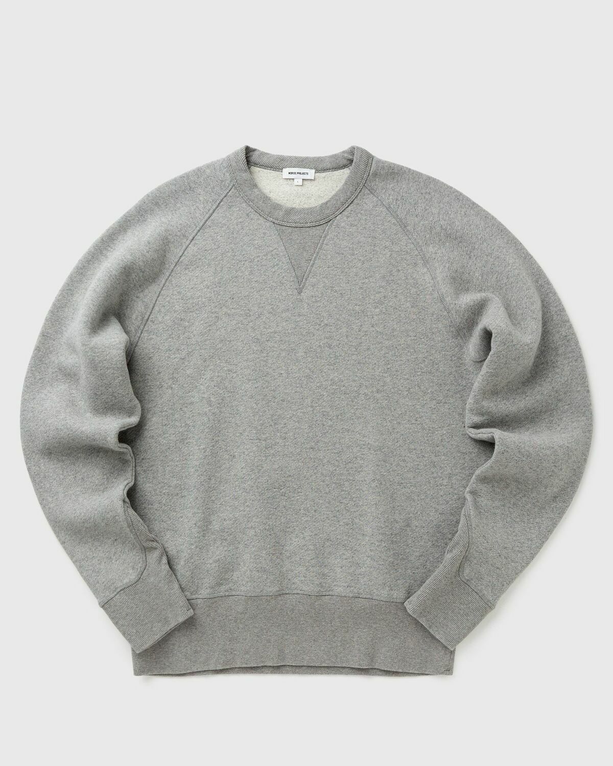 Norse Projects Marten Relaxed Cotton Wool Sweatshirt Grey Mens Pullover