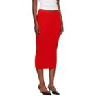 ISSEY MIYAKE Red October Spongy-58 Midi Skirt
