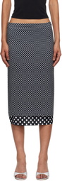 Miaou Black & White Maria Maxi Skirt