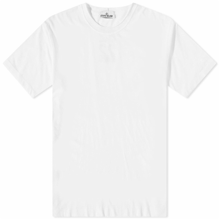 Photo: Stone Island 40th Anniversary Garment Dyed T-Shirt in White