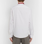 Gucci - Duke Appliquéd Cotton Oxford Shirt - Men - White