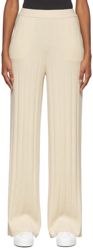 Photo: Loro Piana Off-White Cashmere Duca d'Aosta Lounge Pants