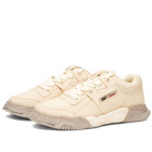 Maison MIHARA YASUHIRO Men's Parker Original Sole Over Dyed Canvas Sneakers in White