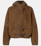 Isabel Marant Amiel leather-trimmed suede jacket