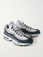 Nike - Air Max 95 Panelled Leather, Suede and Mesh Sneakers - Blue