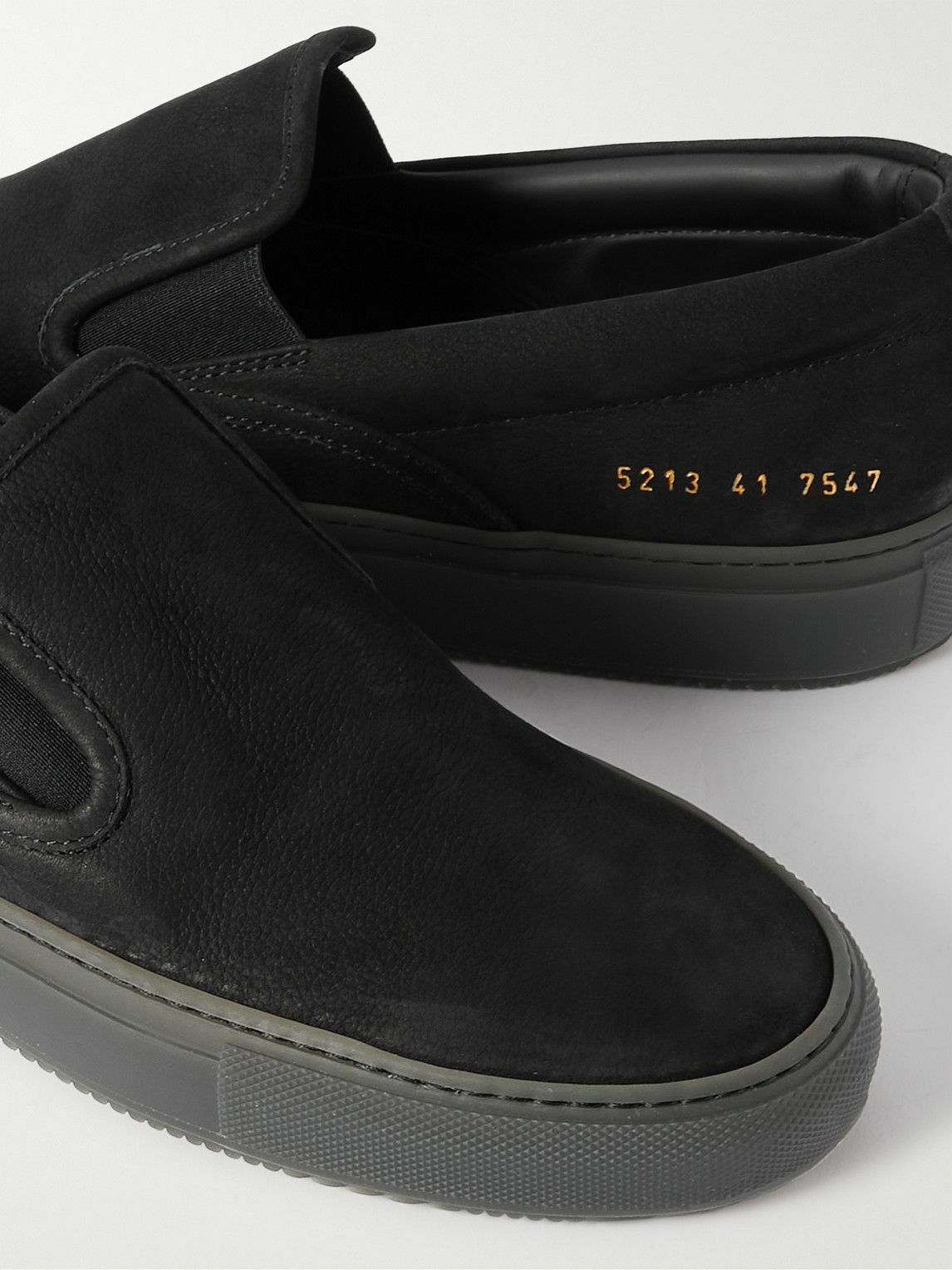 Common Projects - Suede Slip-On Sneakers - Black Common Projects