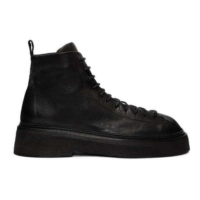 Photo: Marsell Black Parruccona Lace-Up Boots