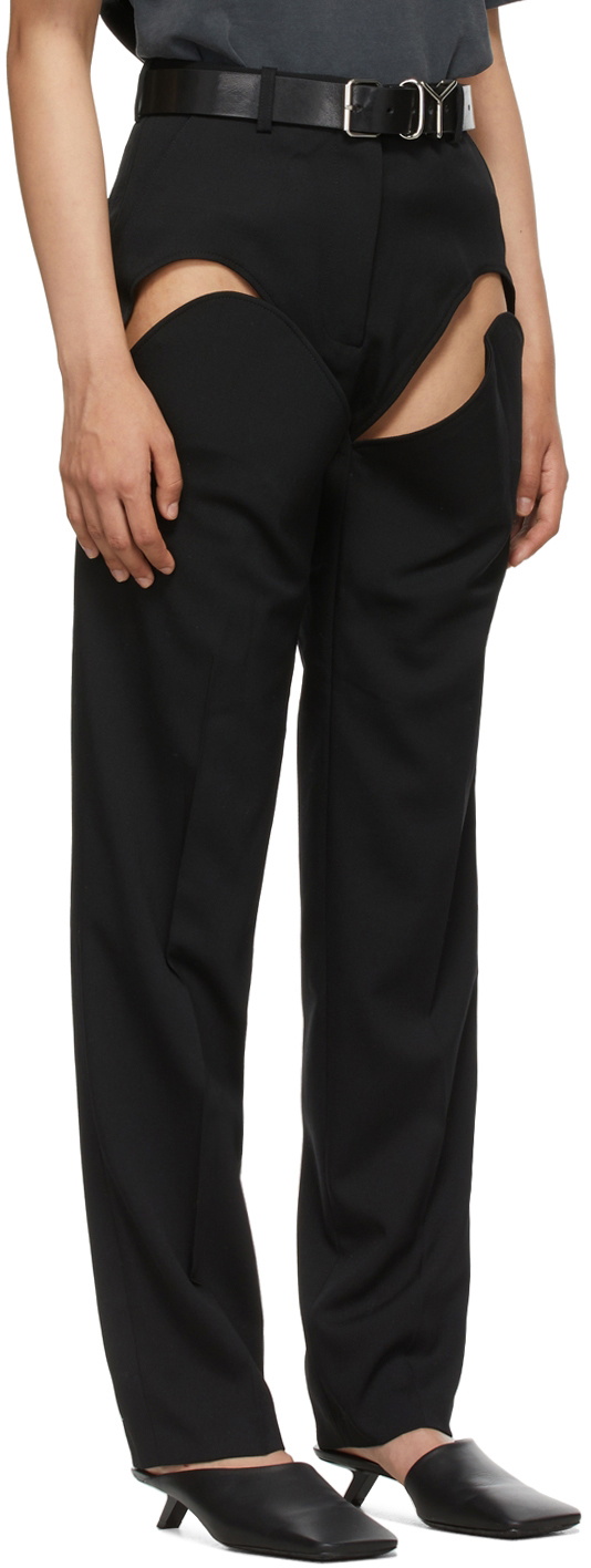 seamed slim-cut trousers, Y/Project