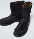 Loro Piana Suilven Walk suede and leather ankle boots