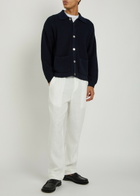 Che Avila Straight-leg Linen Trousers White