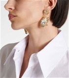 Oscar de la Renta Cactus embellished drop earrings