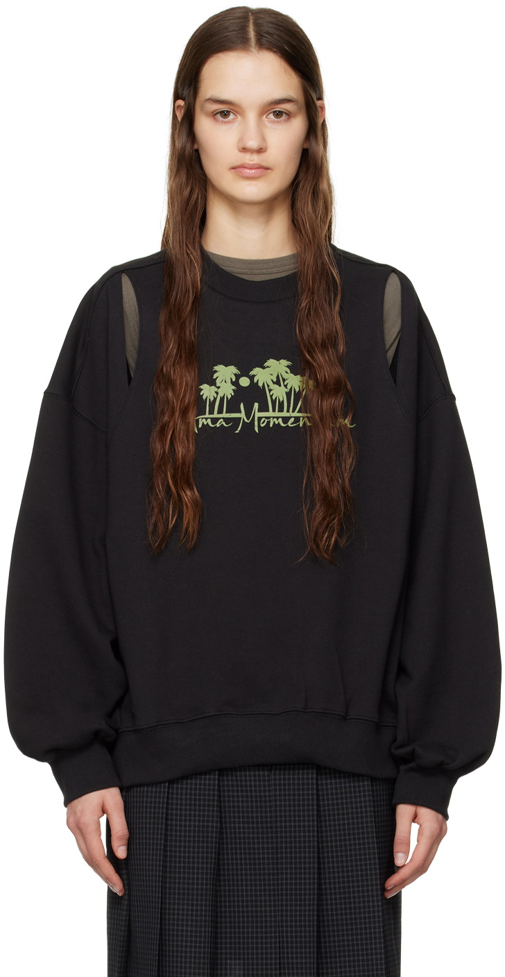 J KOO Black 'Ama Momentum' Sweatshirt