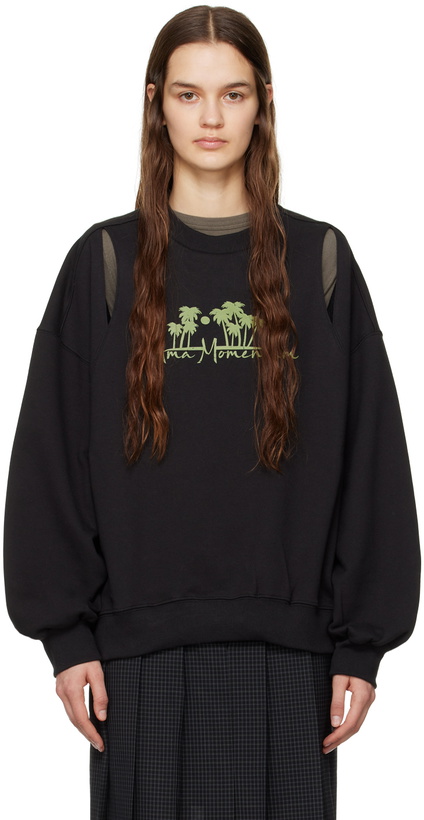 Photo: J KOO Black 'Ama Momentum' Sweatshirt