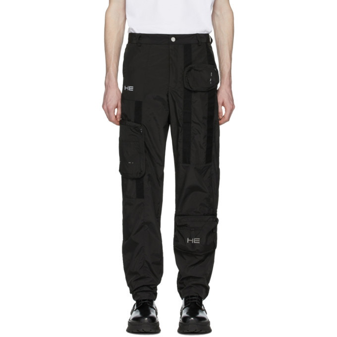 Photo: Heliot Emil Black Taffeta Cargo Pants