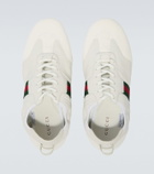 Gucci Flex leather and suede sneakers