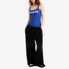 Martine Rose Women's Logo Moto Vest in Blue
