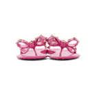 Valentino Pink Valentino Garavani Rockstud Jelly Bow Sandals