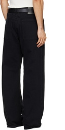 Courrèges Black 2-Pocket Baggy Jeans
