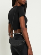 MUGLER - Mini Spiral Curve Crystal Top Handle Bag