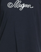 Msgm Mens T-shirt Midnight in Blue