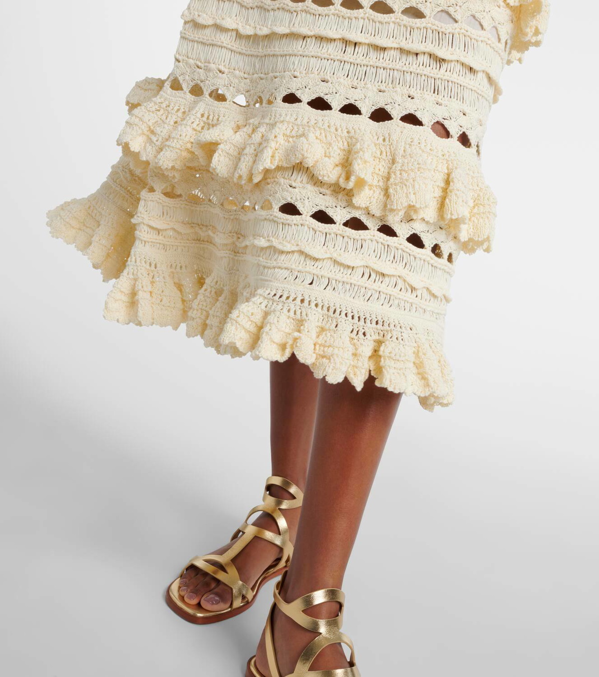 【Zimmermann】WAVERLY CROCHET MIDI SKIRT クロシェ スカート Zimmermann】WAVERLY CROCHET MIDI SKIRT クロシェ スカート