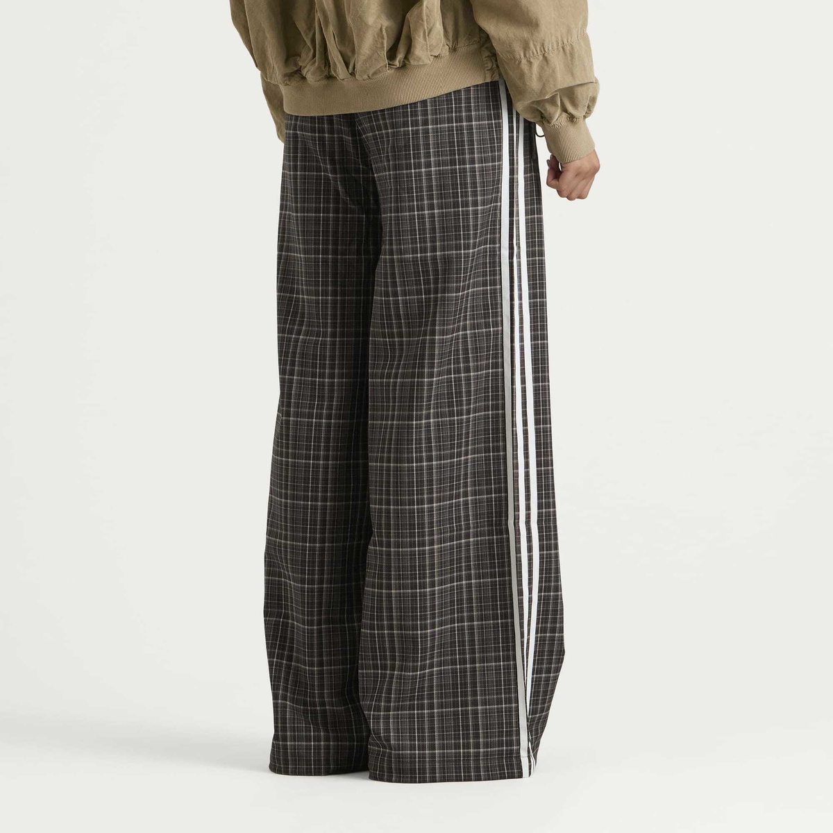 Adidas Women's Check Track Pant in Night Brown