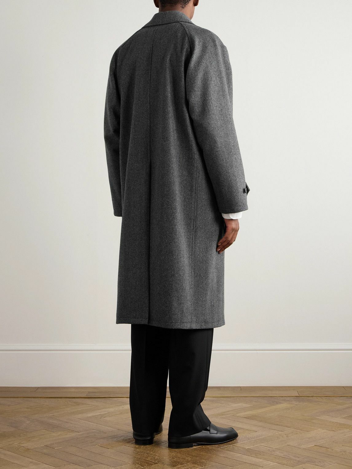 Stòffa - Asymmetric Wool Coat - Gray