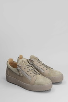 Giuseppe Zanotti Gz94 Sneakers In Taupe Suede