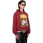 LU'U DAN BRUCE LEE x LỰU ĐẠN Red Heavy Weight Gym Hoodie