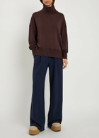 Varley Barker High-neck Stretch-jersey Sweatshirt Brown