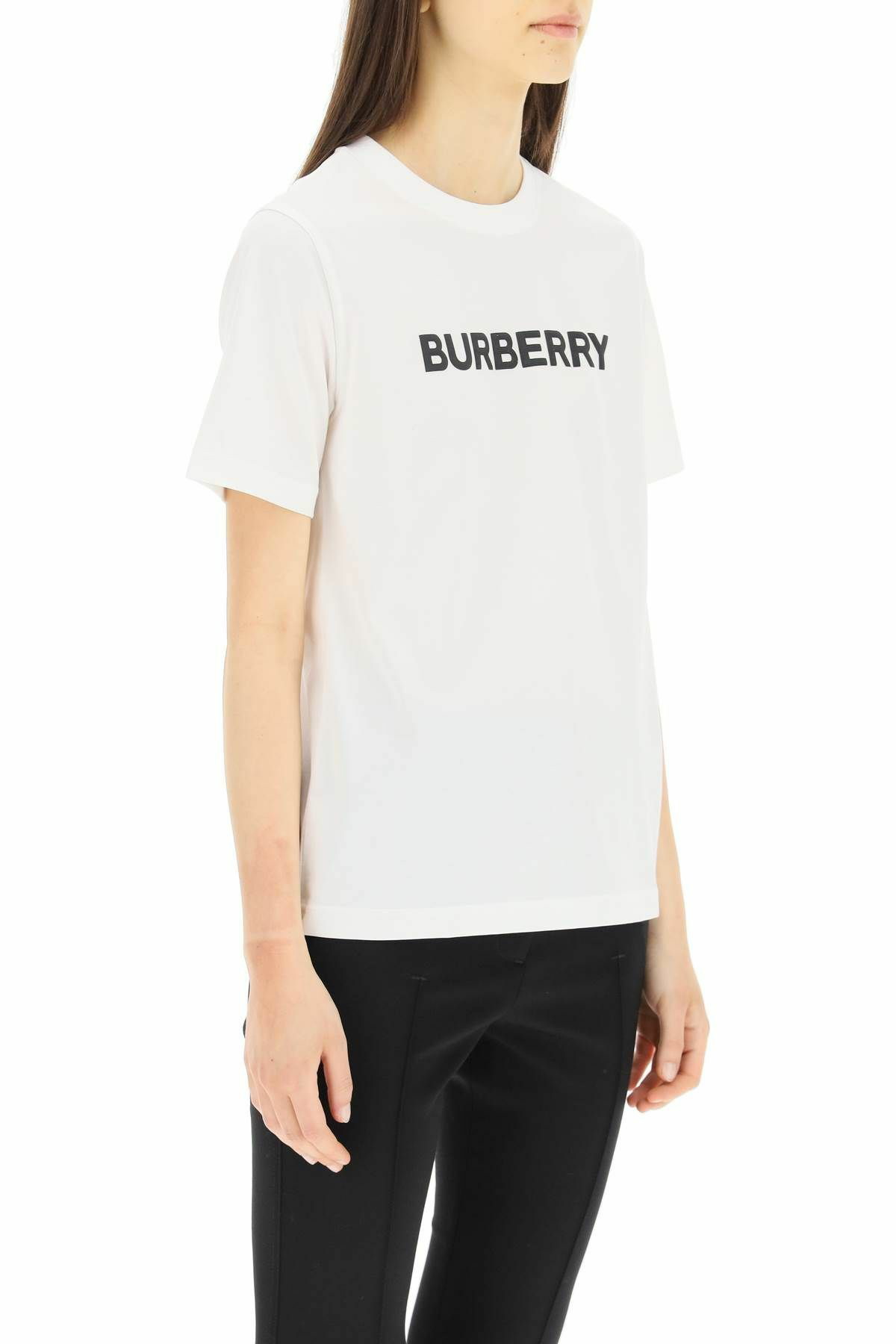 Burberry ホワイト Tシャツ XSサイズ BURBERRY スワンプリントホワイト ビッグシルエットTシャツ XS