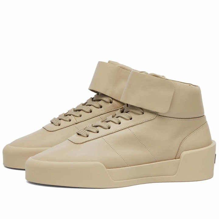 Photo: Fear of God Men's 8th Aerobic High Sneakers in Taupe